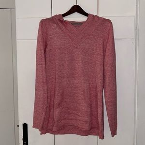 Athleta Pink Cotton Hoodie Size XL